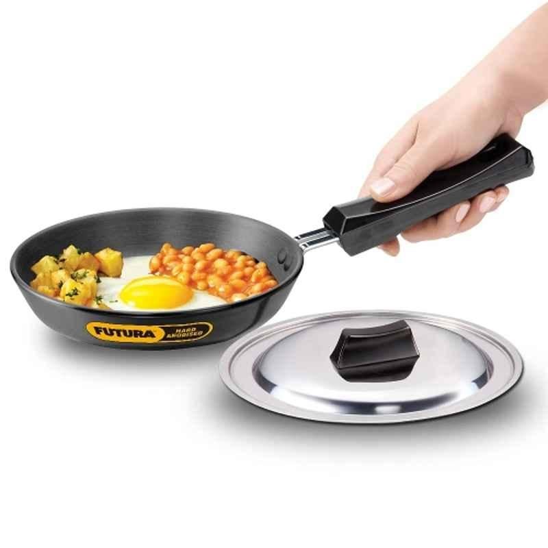 Hawkins Futura 18cm Hard Anodized Fry Pan with Lid, AF 18S (Pack of 3)