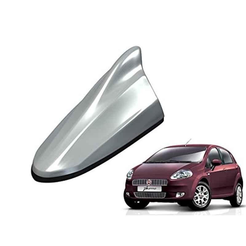 Kozdiko Silver Shark Fin Signal Receiver Car Antenna for Fiat Punto