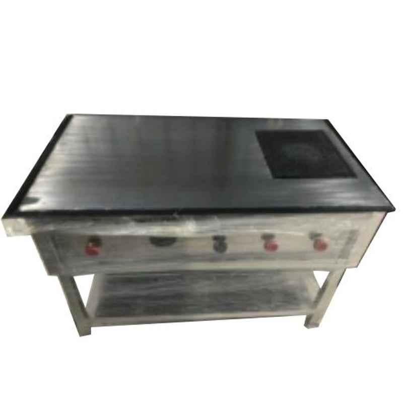 Star Fabricator 1500x750x850cm Chapatti Plate with Puffer Ms Plate
