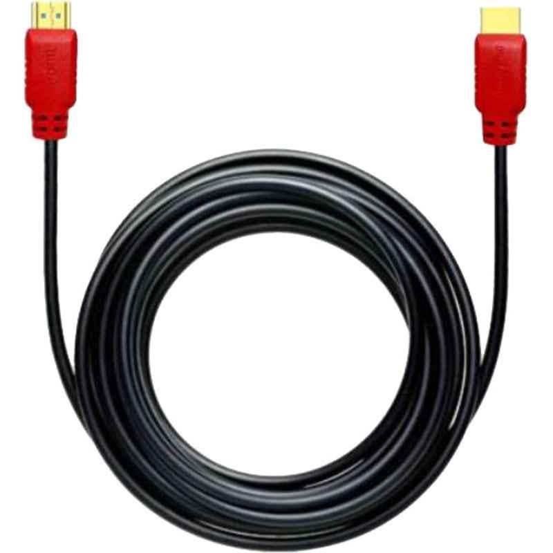 Honeywell 2m Red & Black HDMI Cable with Ethernet, HC000001/HDM/2M/BLK