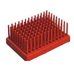 Polylab 50 Places PP Test Tube Peg Rack for 16mm Tube, 77851 (Pack of 6)