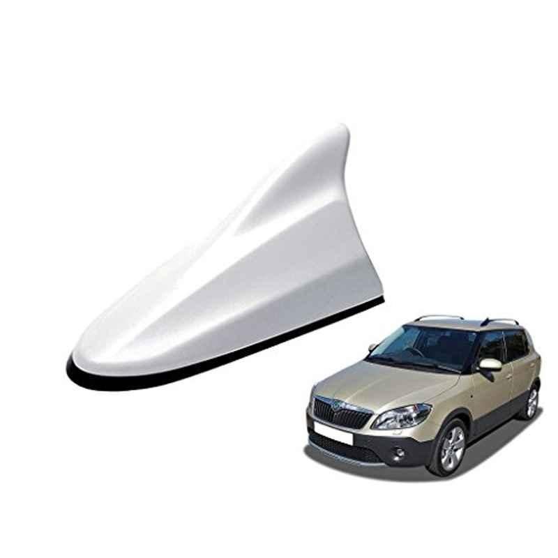 Kozdiko White Shark Fin Antenna for Skoda Faiba