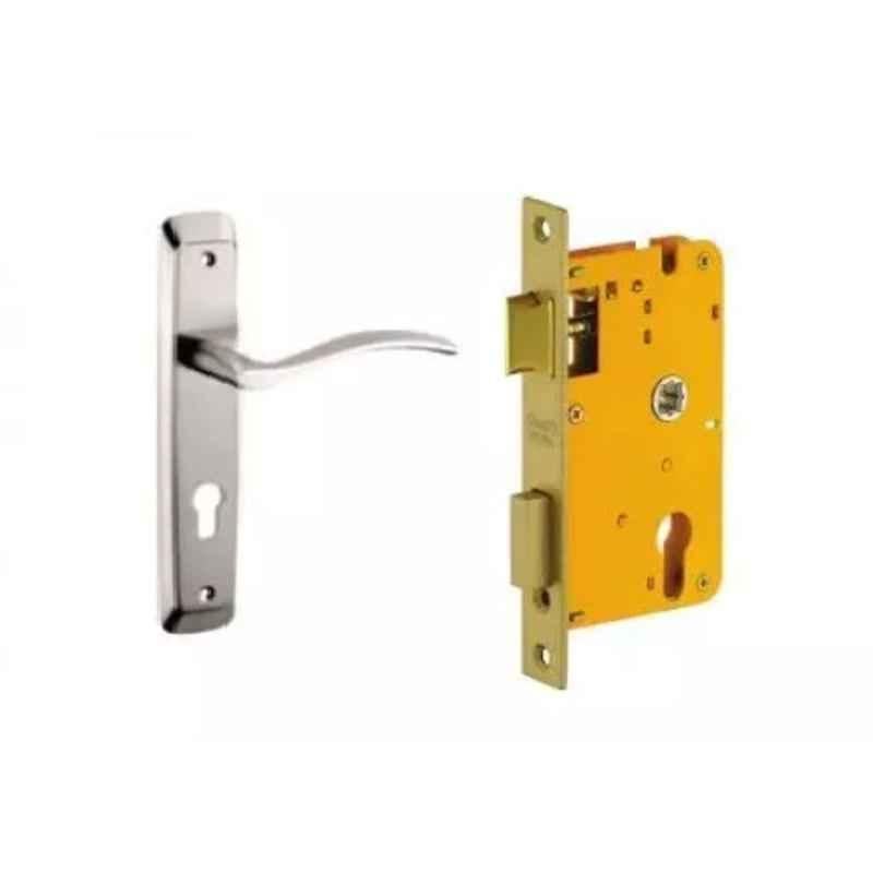 Dorset ML Series Serena 10 inch Stainless Steel Silver Chrome Finish Door Handle Lock Set with