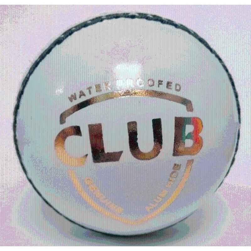 Mturbo White Leather Cricket Ball