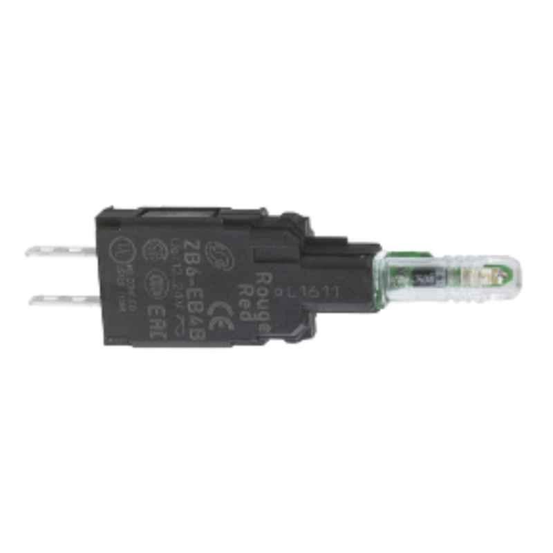 Schneider 12-24V Green Light Block with Body Fixing Collar & Integral LED, ZB6EB3B