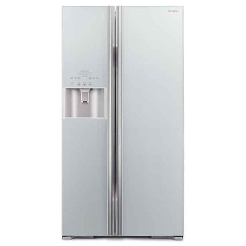Hitachi 659L Side by Side Glass 2 Door Refrigerator, RS700GPUK2GBK