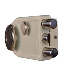 Europa 20mm 14 Pin Ivory Nickel Main Door Lock with 2 Dead Bolts & 1 Latch Bolt, 8013