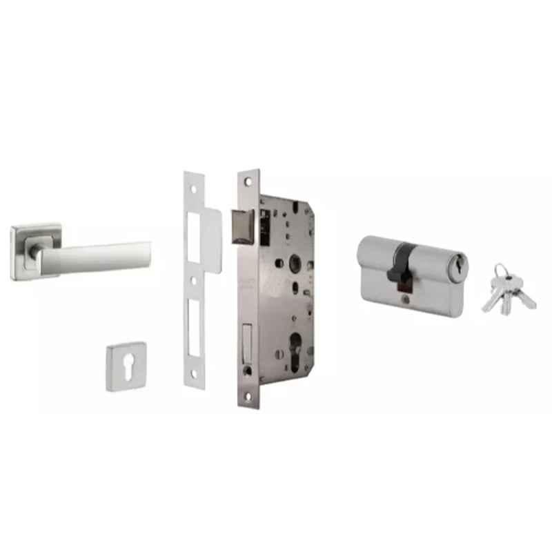 Dorset ML Series Eden 70mm Stainless Steel Door Handle Lock Set with Both Side Key Cylinder