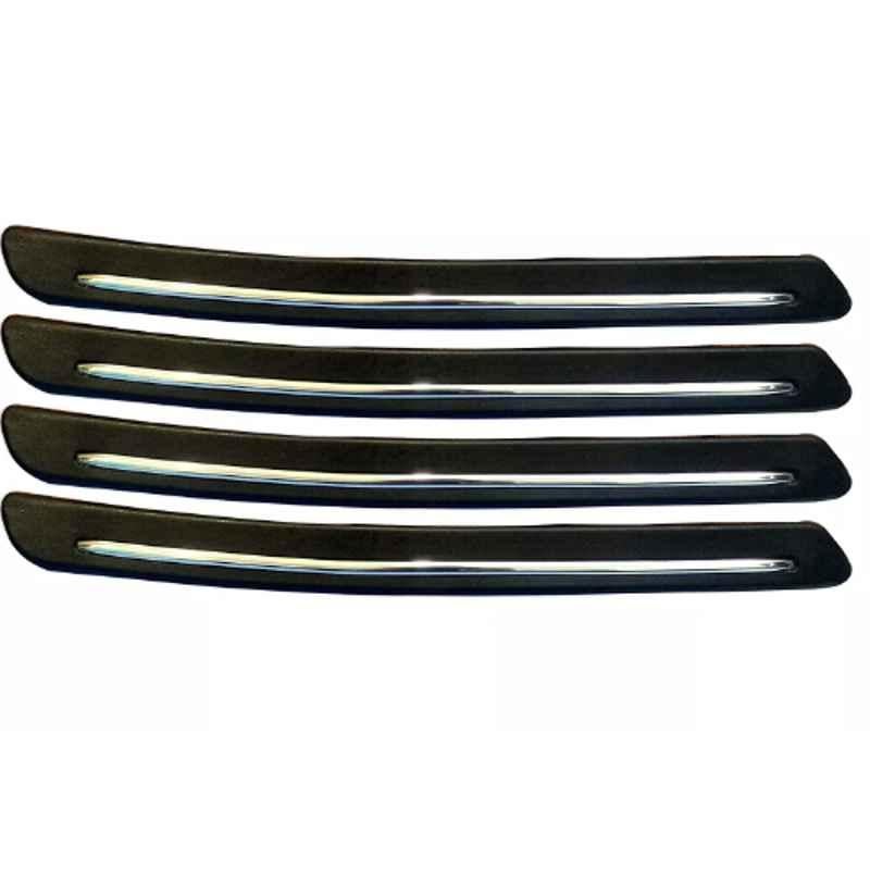 Hot Wheelz Bumper Protector Guard with Chrome Finish Ss Lining for Renault Kwid Set Of 4, HOT-9GIO3Q