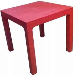 Supreme Summit 80x75x80cm Plastic Matt Finish Red Table, SUPSUMRED02