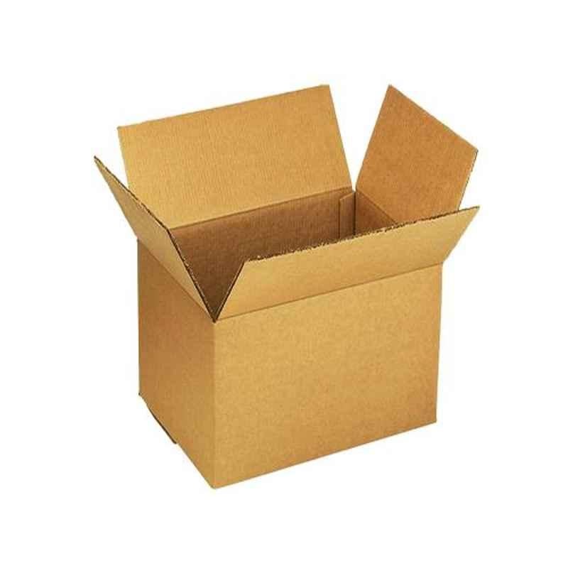 Brilliant 9x6.5x5 inch 3 Ply Brown Cube Corrugated Box (Pack of 10)