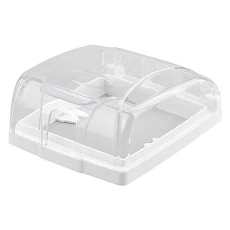 OSALADI 12.7x10.5x5cm Polycarbonate Transparent Wall Switch Socket Case