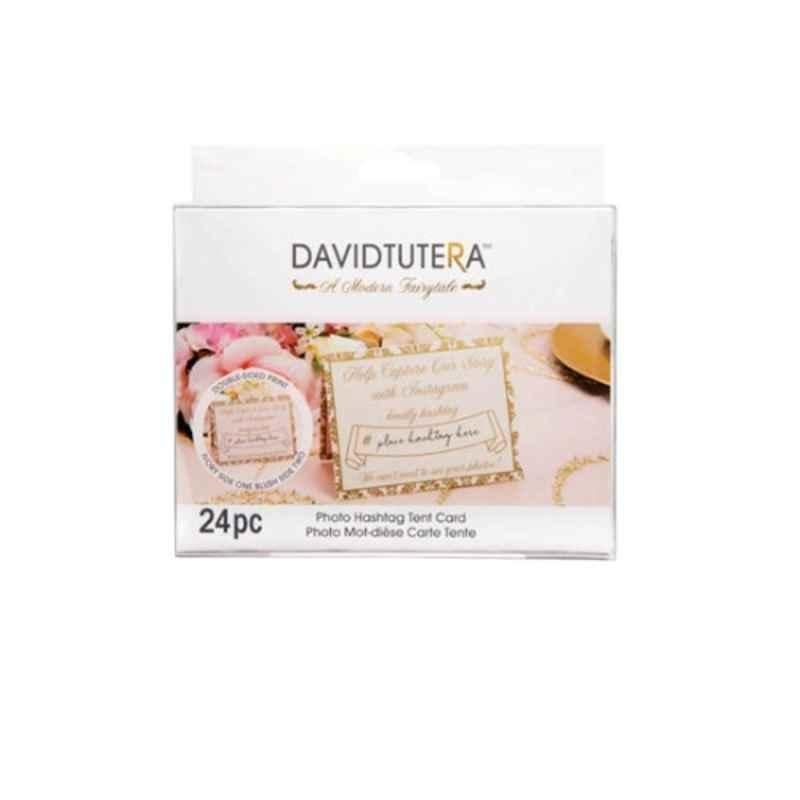David Tutera 24 Pcs 55x425 inch Gold/Ivory/Blush Instagram Tent Cards