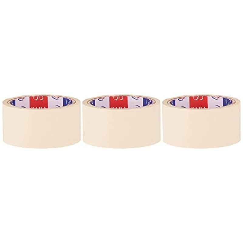 2 inch 20 Yards Paper Off White Masking Tape (Pack of 3)