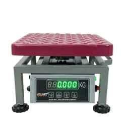 Monet 10x10 inch 30kg Mild Steel & Rubber Portable Weighing Scale with Dual Display & 2 Days Battery Backup