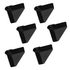 Plantex Knobs for Drawer/Drawer Knobs/Triangle Knob for Cabinets/Drawer Handle/Pull-Push Knob for Kitchen/Bedroom Drawers (Pack of 6) SH-431, DC-Black & Z-Black