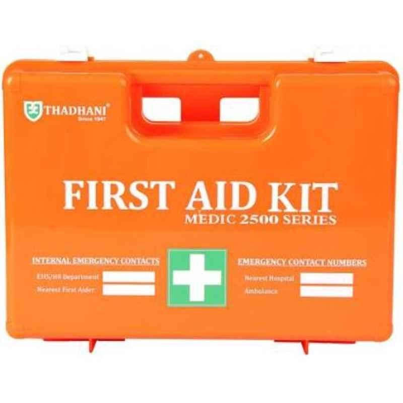 Thadhani 2500 Series Orange Plastic First Aid Kit Box