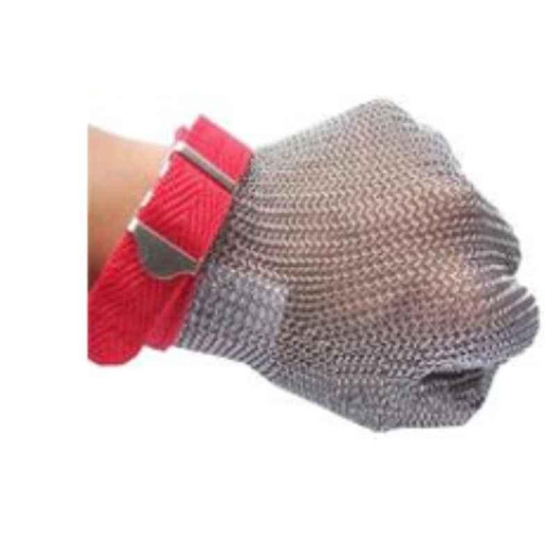 Empiral E141712602 Skydda Metal Red Safety Gloves, Size: M