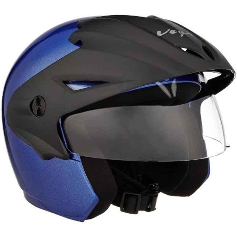 Vega Cruiser CR-W Cruiser CRW Metallic Blue Cruiser Open Face Helmet