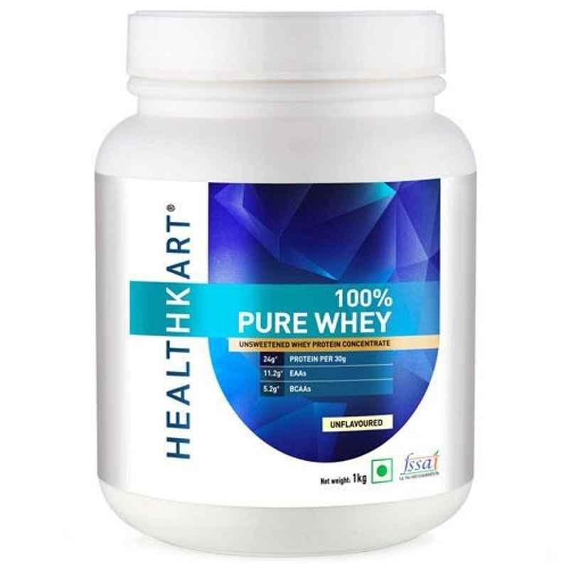 Healthkart 1kg Unflavored 100% Pure Whey Protein, HNUT10976-01
