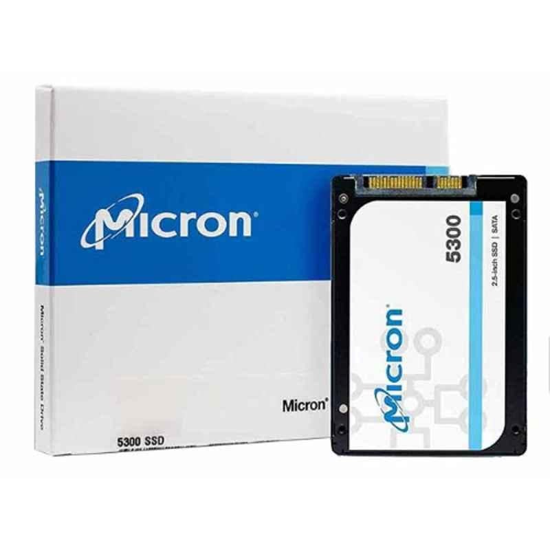 Micron 5300 MAX 960GB SATA 2.5 inch (7mm) Non-SED Enterprise SSD (Single Pack), MTFDDAK960TDT-1AW1ZABYYR
