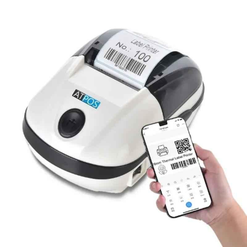 Atpos AT-E58BT 58mm Bluetooth Barcode Label Sticker Thermal Printer