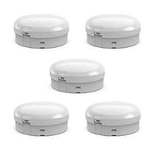 Fybros Impel 15W Polycarbonate Warm White Round LED Ceiling Surface Light, FLS5333E (Pack of 5)