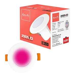 Fybros Zeno 3W Polycarbonate Pink Round LED Down Light for Bedroom & Living Room, FLS5846A