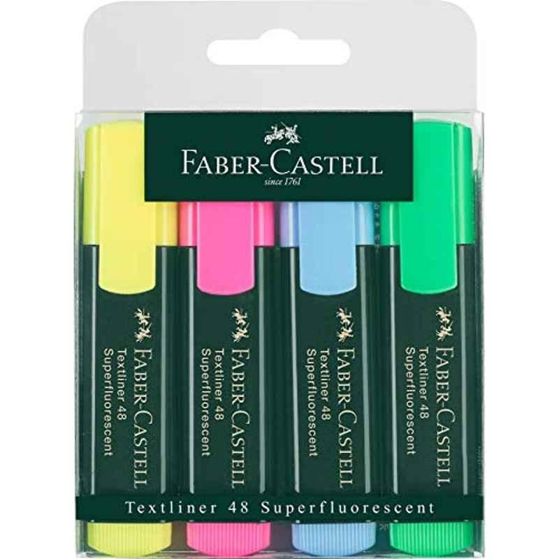 Faber-Castell Classic 4 Pcs Plastic Highlighter, F154804