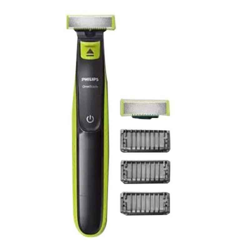 Buy Philips OneBlade 2W Lime Green & Charcoal Grey Face Beard Trimmer,  QP2526/10 Online At Best Price On Moglix