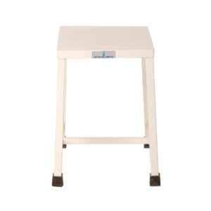 Medsor Impex 40x40x30cm Mild Steel Ivory Hospital Stool