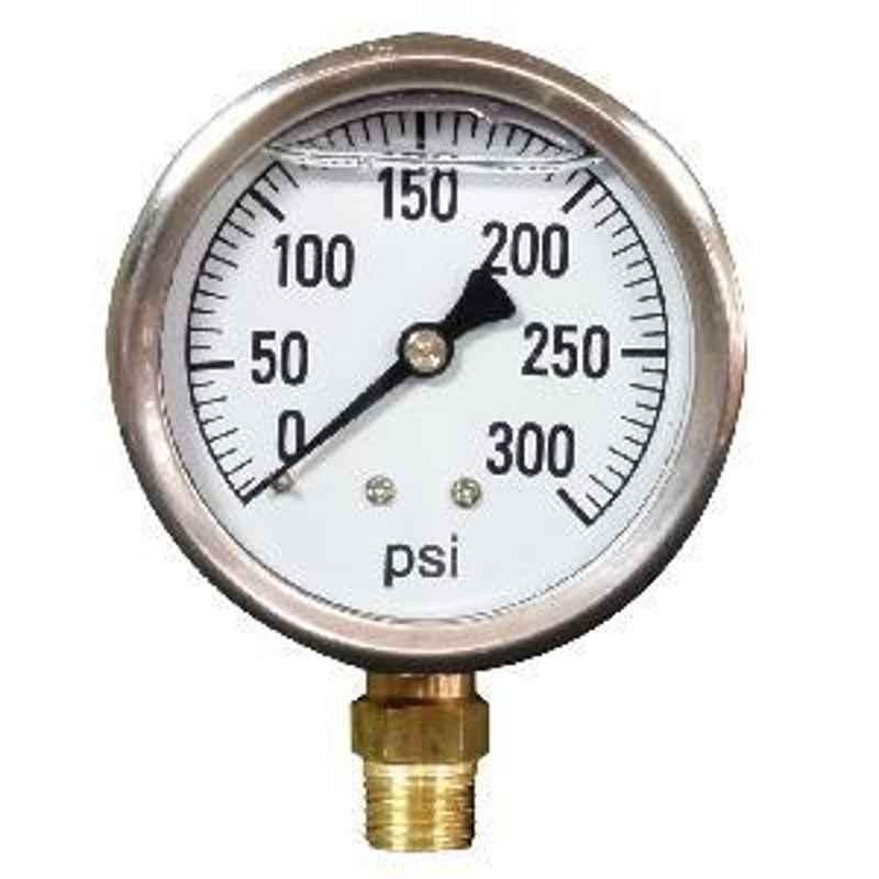 Janatics R1/8 0-10 Bar Dia 40 mm Pressure Gauge A2G02