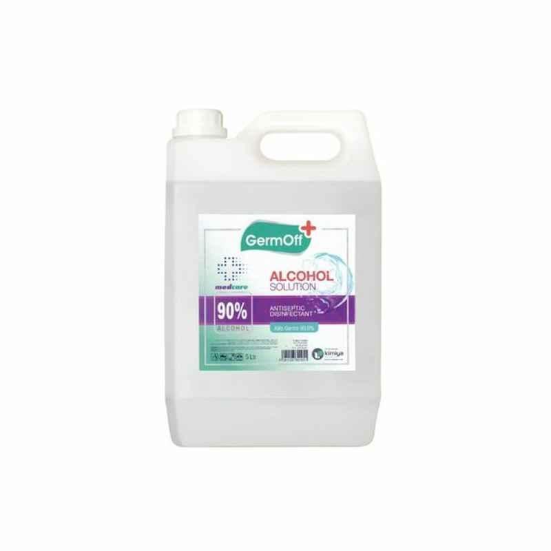 GermOff 90% Alcohol Solution Antiseptic Disinfectant, 5 L, 4 Pcs/Carton