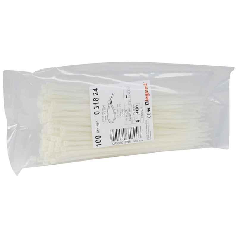 Legrand 3.5x180mm Cable Tie, 031824 (Pack of 100)