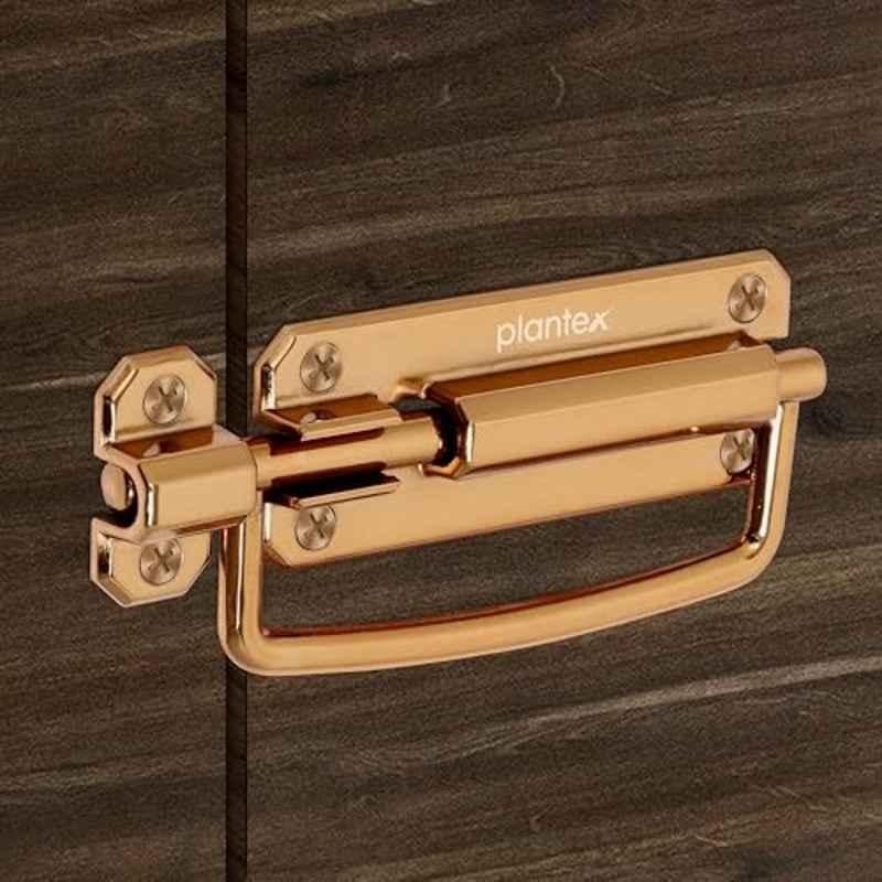 Plantex 5 inch Zinc Rose Gold Baby Door Latch Kadi for Bathroom for Home & Office, SH-96