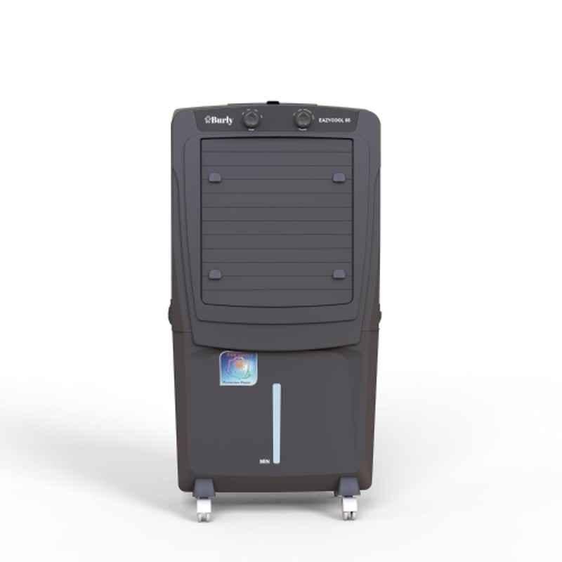 Burly Easycool 150W 85 Litre PP Grey Desert Cooler with Honeycomb Pad Cooling & 1 Year Warranty, BHAESAYCOOL85