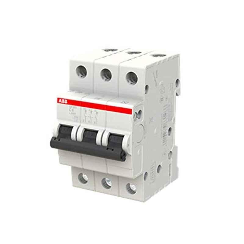 ABB SH203-C10 10A 6kA Type-C Three Pole Miniature Circuit Breaker, 2CDS213001R0104