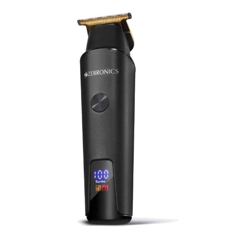Zebronics ABS Black Cordless & Corded Trimmer with 180min Run Time & 4 Guide Comb, HT202