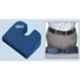 Salo Orthotics Polyurethane Foam Blue Coccyx Cushion, 406A, Size: XL