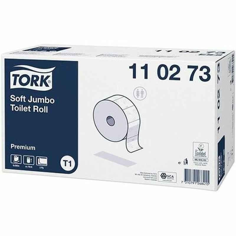 Tork Toilet Roll, 2 Ply, Jumbo, 6 Roll/Pack