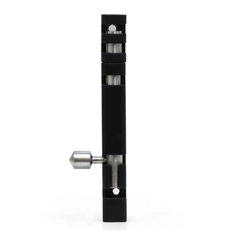 Plantex Stainless Steel Tower Bolt/Tower Bolt for Home, Offices Doors & Windows/4 inch Tower Bolt for Main Door/Door Latch/Kundi/Chitakini/Door Latch for Windows (Black)