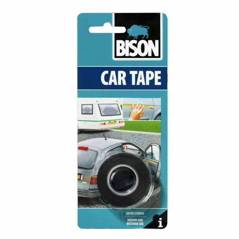 Bison Double Sided Self-Adhesive Foam Tape, 71189, 1.5 mx19 mm, Black