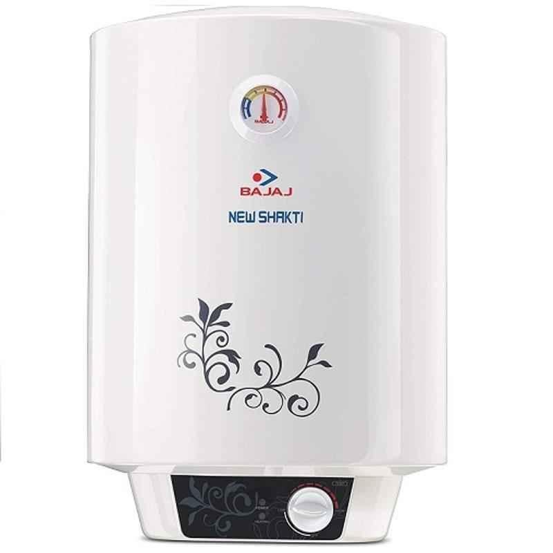 Bajaj New Shakti 4 Star 25L White Vertical Storage Water Heater