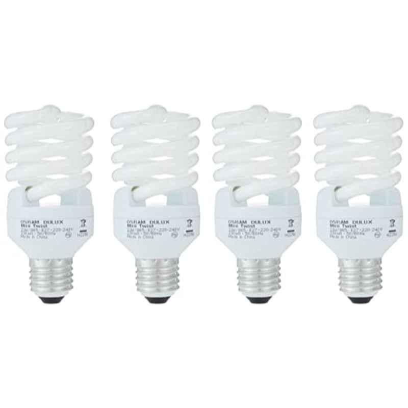 Osram Duluxstar 23W 1600lm E27 Mini Twist CFL Bulb, OESMTWST/23W/D/S-4PC (Pack of 4)