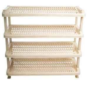 Nilkamal Plastic Beige Multipurpose Shelf with 4 Shelves