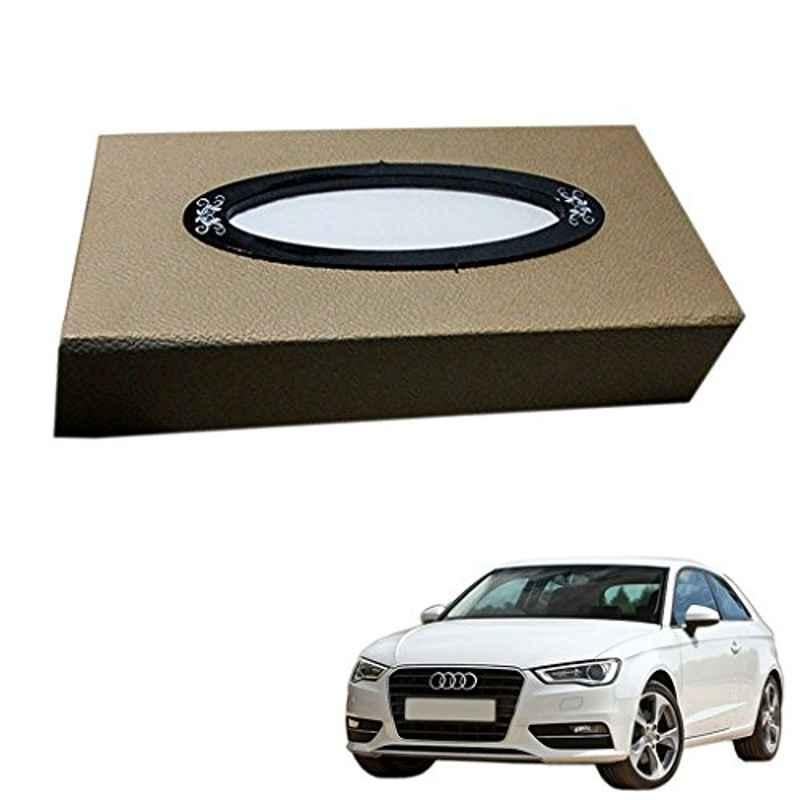 Kozdiko 200 Sheets 100 Pulls Beige Tissue Paper Box for Audi A3, kozd_5386