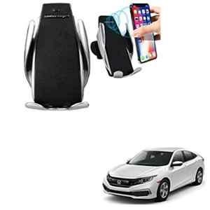 Kozdiko 10W Silver Wireless Car Mobile Charger with Infrared Sensor for Honda New Civic 2019