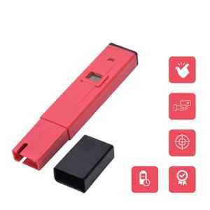 Thermocare 0-14 Red Digital pH Meter for Water Testing, pH-9