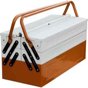 Plantex Metal Brown & Ivory High Grade Tool Box for Tools, APS-333