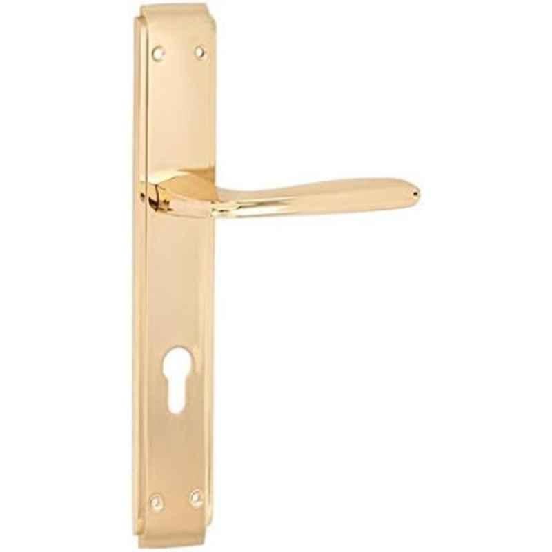 Robustline 85x45mm 70 mm Zinc Alloy Rose Gold Lever Door Handle with Lockbody, BY0283